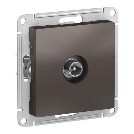 розетка телевизионная SYSTEME ELECTRIC Atlas Design оконечная мокко