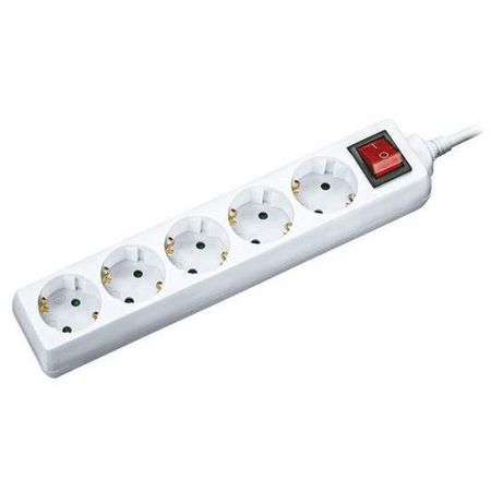 удлинитель NAVIGATOR 5м с/з с выкл. 5-местный 3x0,75 IP20 10А белый удлинитель navigator compactline в корпусе пвс б з с выкл ip20 2х0 75мм 6a 10м