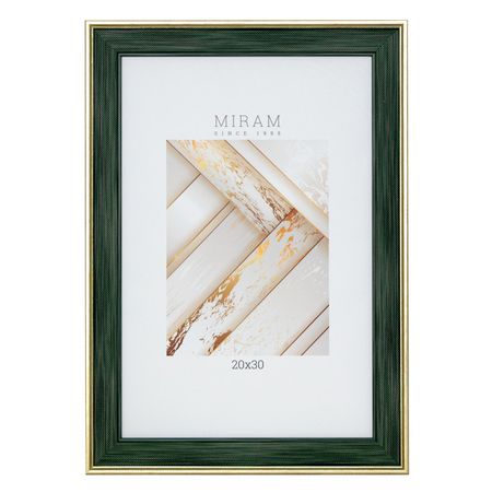 фоторамка МИРАМ 200х300мм зеленая пластик композиция ель декоративная зеленая торжество 8х23см зелёный пвх металл пластик