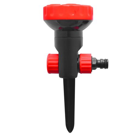 дождеватель круговой MAXITERRA 5 режимов до 50м2 на пике держатель для шланга maxiterra 23 6х15 2х14 5см пластик