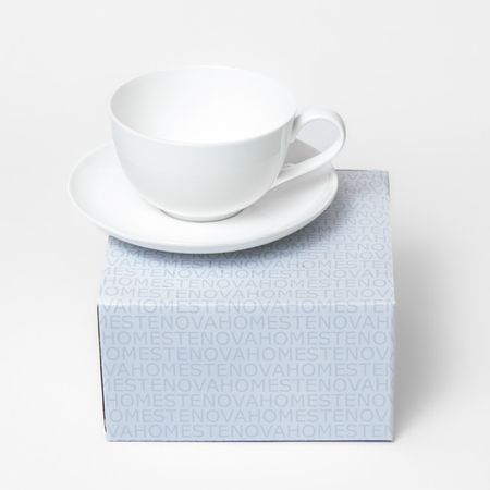 чашка с блюдцем STENOVA HOME Symbol 300мл белый фарфор ковёр lousidream odin viking symbol valknut nordic valhalla