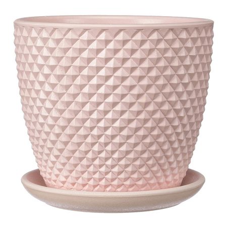 горшок бетонный с поддоном грань розовый бутон 2,15 л горшок бетонный с поддоном грань зеленый бутон 1 31 л