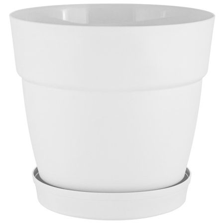 горшок пластиковый Villa de Fiori 48л на колесиках белый горшок для ов ingreen villa de fiori 1 1л d13см h12 2см с фиксируемым поддоном молочн шоколад