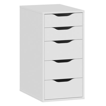 комод Ингар 5 360x710x530мм ЛДСП белый комод мальта 6 ящиков 1603x764x480мм белый лдсп