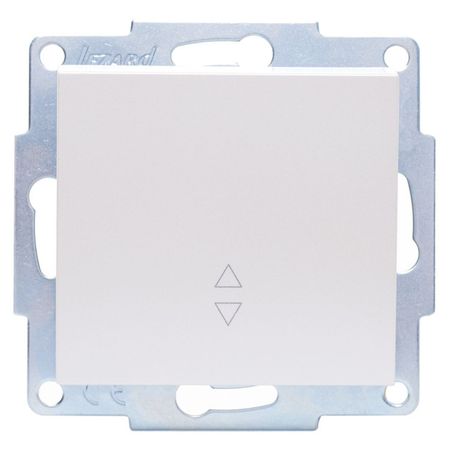 переключатель 1-клавишный LEZARD Vesna проходной жемчужно-белый переключатель 2 клавишный ovivo loft проходной крем