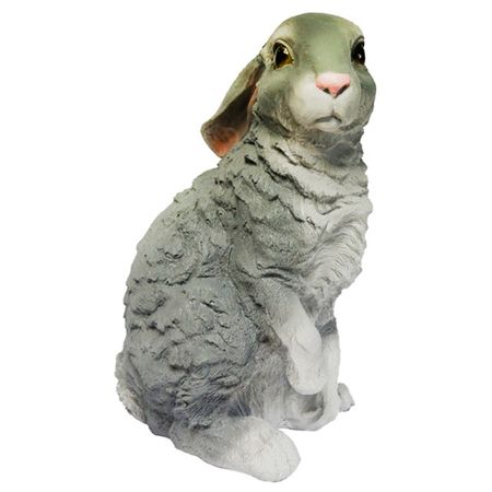 фигура садовая Заяц большой 36см фигура дед мороз большой с олененком 50см полистоун