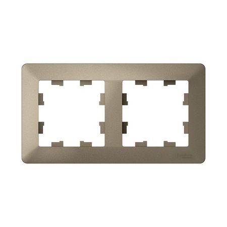 рамка 2 поста AtlasDesign Air шампань