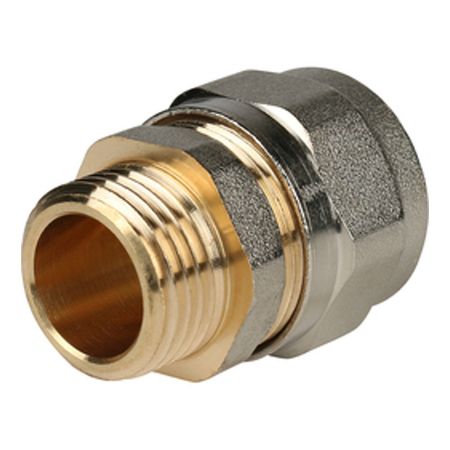 соединитель обжим STOUT металлопластиковый НР 1/2х20 угольник обжим stout металлопластиковый 20х20