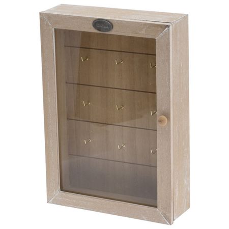 ключница KOOPMAN 190х60х270мм бежевый дерево