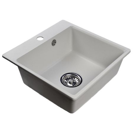 мойка NOVA 44-44 445х445х160мм кварц белый