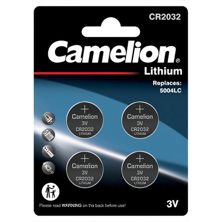батарейка CAMELION CR2032 литиевая 3V блистер 4 шт.