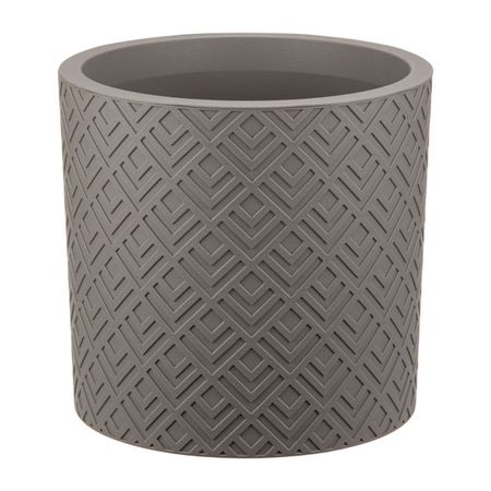 кашпо двойное Этна 3,4л d20см h19см французский серый пластик