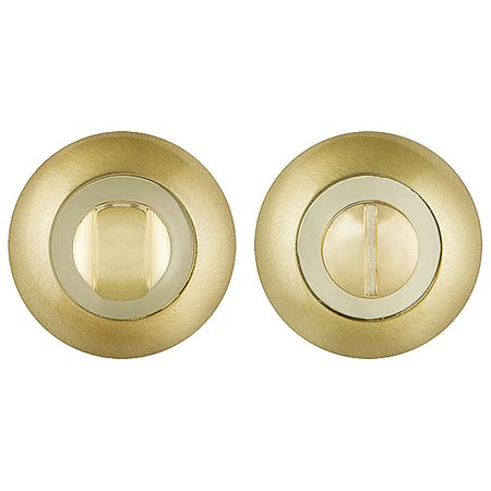 завертка сантехническая PUNTO круг матовое золото/золото завертка сантехническая punto квадрат