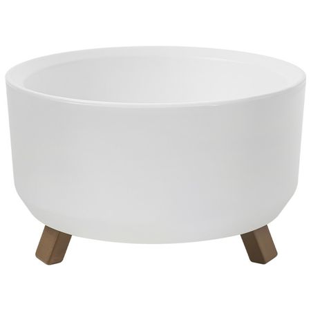 кашпо Грация прайм 2,25л d22см белый пластик терка mallony candore 22см 4 х гранная универсальная без поддона нерж пластик