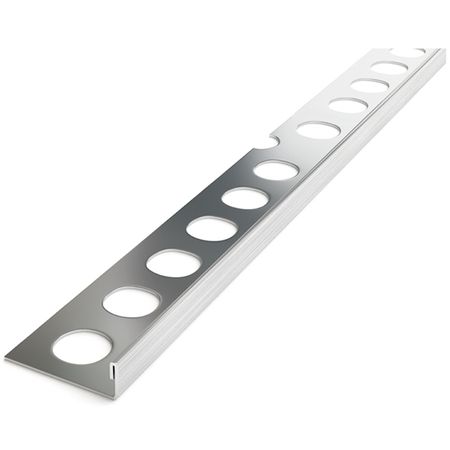 профиль для плитки ЛУКА нерж. сталь кант L 8х2700 мм матовый профиль для меб щита 4мм стык нерж ст матовый 0 6м