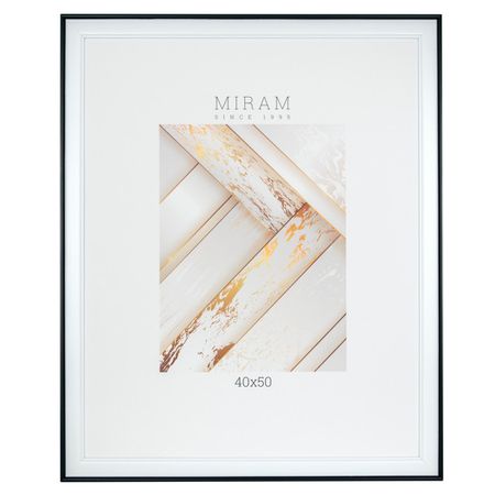 фоторамка МИРАМ 400х500мм черно-белая пластик подставка для украшений samonica черно белая