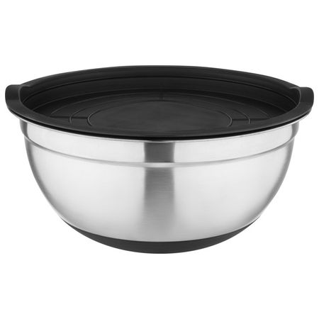 миска MALLONY Amarena 3л 24см с крышкой нерж.сталь, силикон терка mallony nimbus 24см плоская без поддона нерж