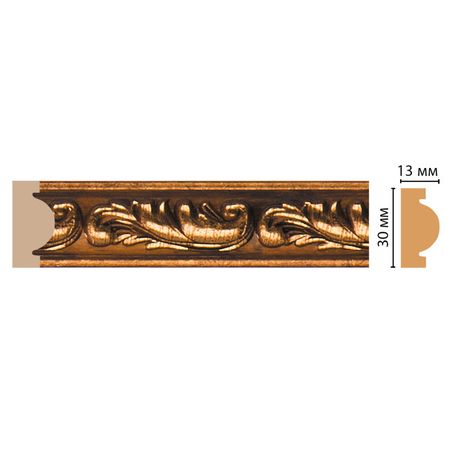 молдинг DECOMASTER 2400х30х13мм медь, арт.157-1223A