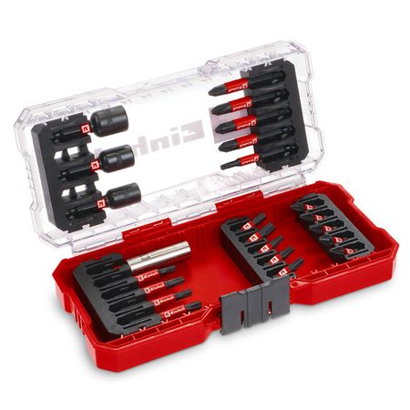 набор бит и головок EINHELL 28 предметов ударопрочные с держателем бит ugo loks 35 предметов с держателем