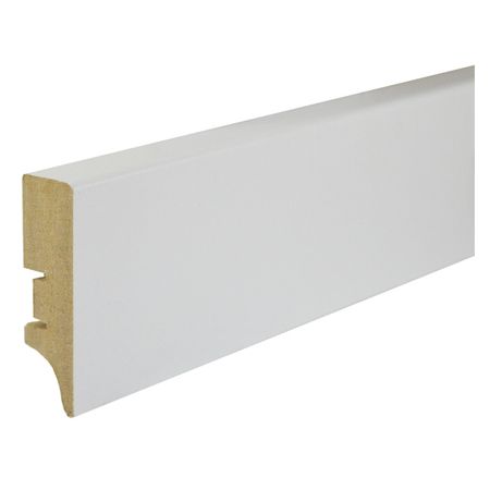 плинтус МДФ BESTENHAUS 60 2200х60х12мм белый под покраску скоба крепежная sc 8 12мм белый 25шт