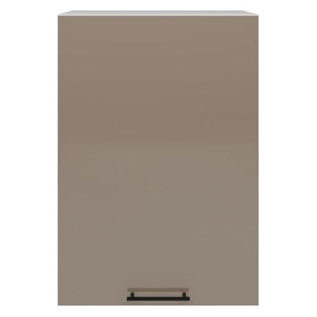 шкаф навесной Мокко глянец 720х500х312мм 1 дверь МДФ/ЛДСП