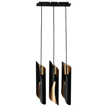 светильник подвесной ЭЛЕТЕХ Маэстро 60Вт 3хE27 черный/золотой светильник подвесной элетех маэстро 60вт 3хe27