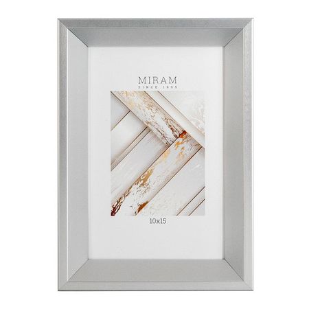 фоторамка МИРАМ 100х150мм серебро пластик фоторамка dorothy 100х150мм пластик коричневая