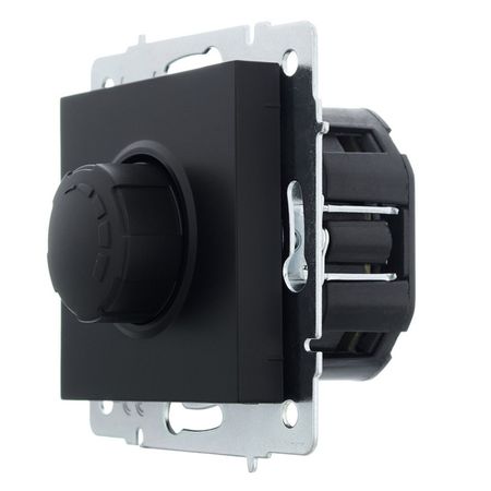 диммер поворотный LEZARD Vesna  800Вт чёрный бархат