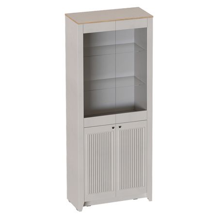 шкаф-витрина 900х416х2208мм Валенсия ЛДСП персидский жемчуг ретро персидский ковёр для спальни