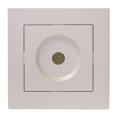 розетка телевизионная LEZARD Vesna оконечная жемчужно-белый перламутр разъем датчика m8 3 4 контакта