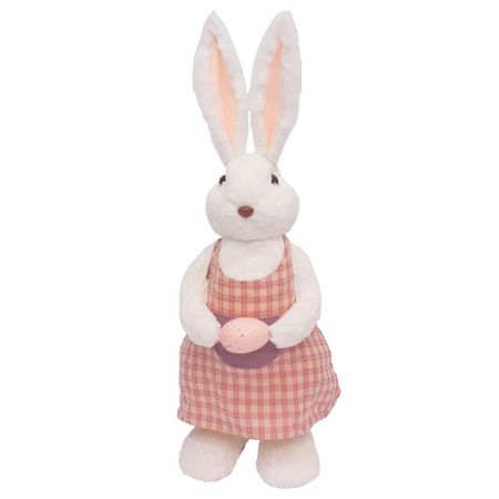 садовая декоративная фигура Кролик с яйцом SY231502A садовая декоративная фигура кролик с корзиной sy231510a
