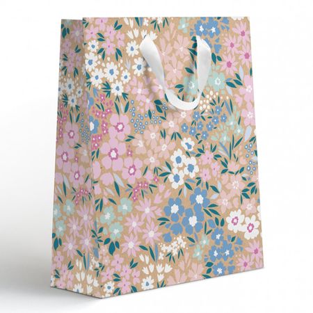 пакет подарочный 26,5x32x12,5 см Крафт одноразовые пакеты из крафт бумаги 25 шт