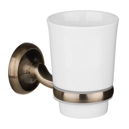 стакан для зубных щеток VERRAN Antico белый