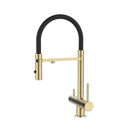 смеситель для кухни IDDIS Ace гибкий излив канал для фильтра матовое золото гибкий кабель канал jin ao 25х38 закрытый планки открываются 1 метр быстрая доставка из россии