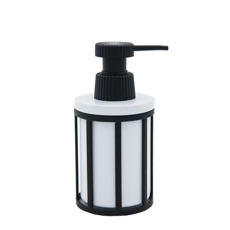 дозатор для жидкого мыла VITARTA Metal black керамика белый