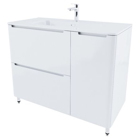 тумба с раковиной напольная IDDIS Edifice 100 см белая