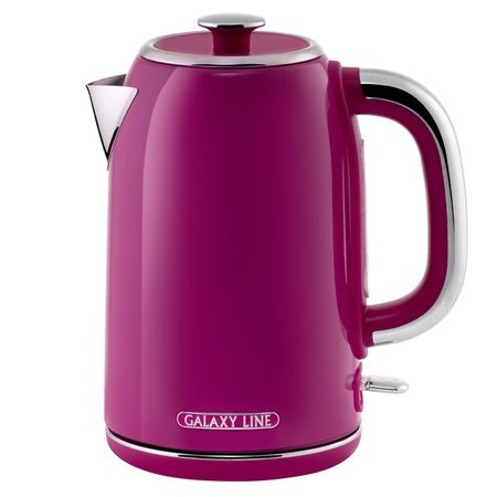 чайник электрический GALAXY LINE GL 0346 2200 Вт 1,7 л металл малиновый джем чайник vitek vt 1139 2200вт 1 8л металл