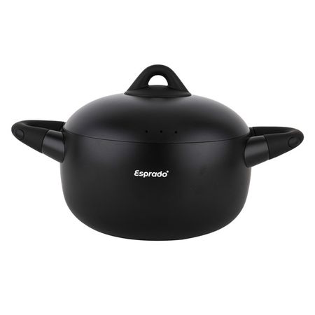 кастрюля ESPRADO Bola 3л 20см антипр.покр. алюминий с крышкой индукция черный