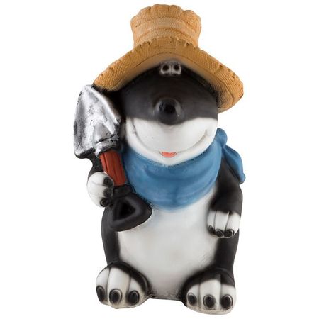 фигура садовая Крот в шляпе 45см