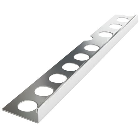 профиль для плитки ЛУКА нерж. сталь кант L 10х2700 мм полированный профиль для плитки лука алюм кант п 10х2700мм бронза