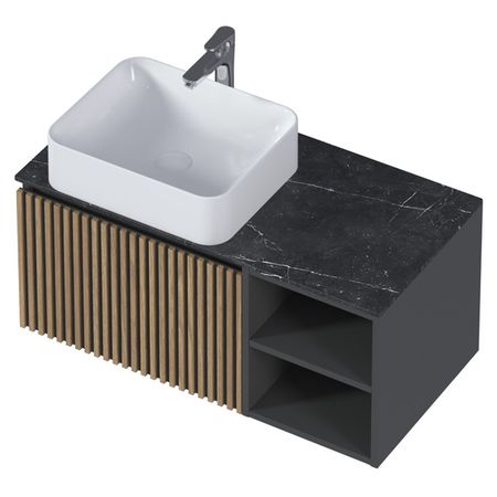 тумба без раковины подвесная 1MARKA Rail 90П 1я 2п Gray серый 6 шт 23670 0l050 форсунка common rail медная шайба теплозащитные кольца для впрыска топлива 2 мм для denso toyota hilux e 1022016