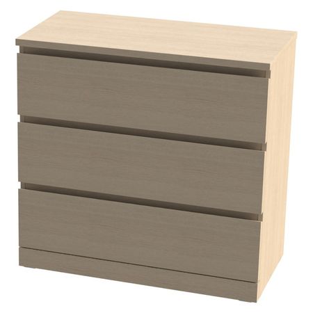 комод Варма 3 800х780х400мм ДСП/шпон дуб беленый простыни хирургические стерильные 1 400мм х 800мм 1