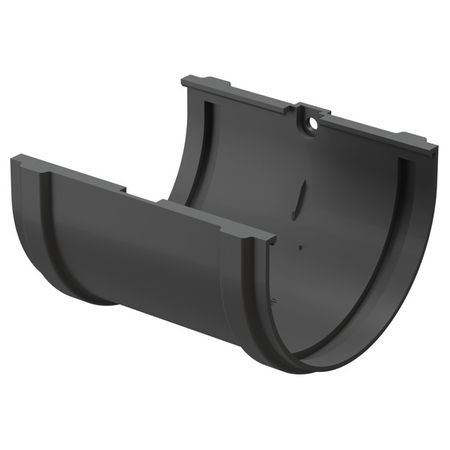 соединитель желобов DOCKE Premium d120мм графит ПВХ