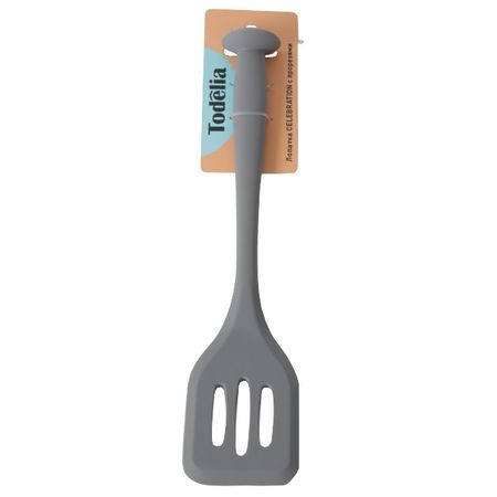 лопатка TODELIA Celebration 30см с прорезями с присоской силикон
