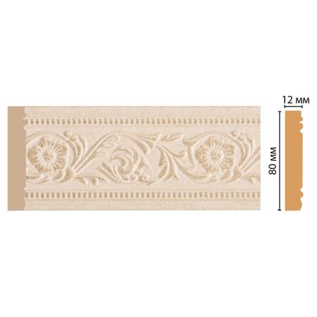 молдинг DECOMASTER 2400х12х80мм бежевый, арт.150-18D