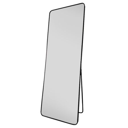 зеркало напольное в металлической раме Majestic 600х1700мм черный зеркало напольное в багетной раме evoform алюминий 61 мм 76x196 см