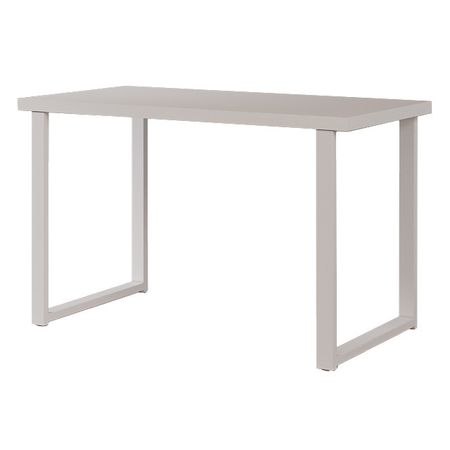 стол нераздвижной 1200х600х750мм белый металл/ВЛДСП П-образное подстолье подстолье для стола prosmith лофт 710х550мм z образное