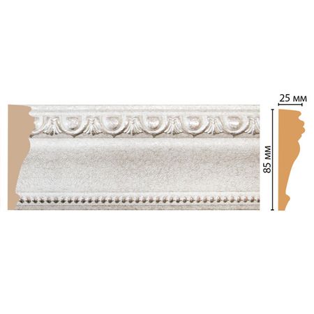 молдинг DECOMASTER 2400х25х85мм белый, арт.152-19D
