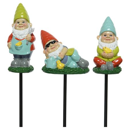 штекер садовый Гном 10х73см в асс-те свеча гном с фонариком 8см