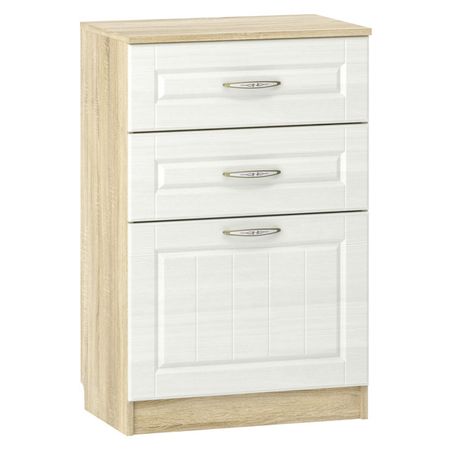 тумба ОЛИВИЯ 602х380х928мм белое дерево/дуб сонома тумба оливия 1402х420х928мм белое дерево дуб сонома